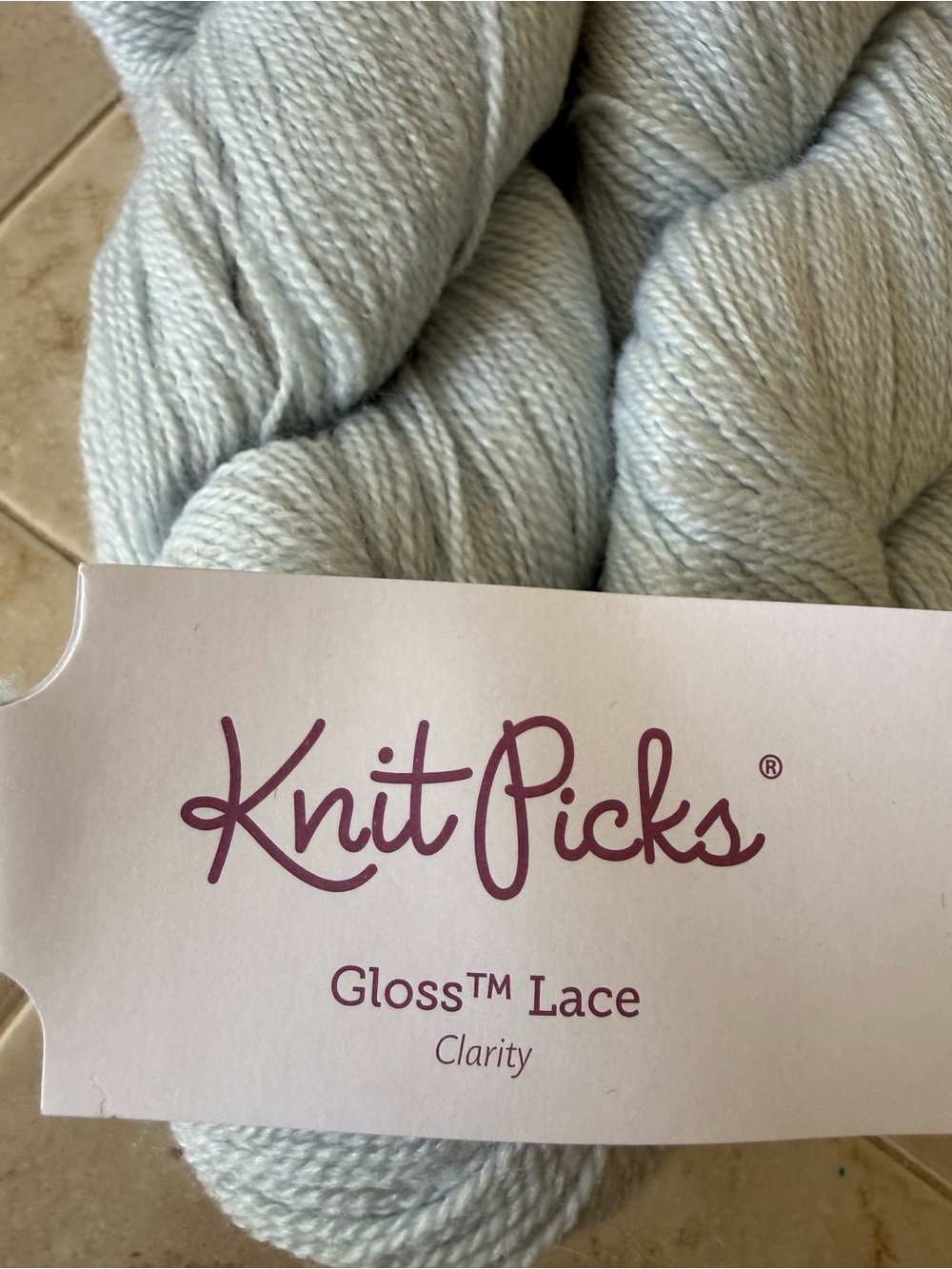 Knit Picks Gloss Lace Merino Wool/Silk Blend Yarn - 2 Hanks
